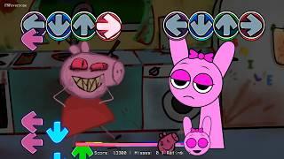 FNF Sprunki Normal All Phases VS Peppa All Phases Sings Bacon | Incredibox Sprunki FNF Mods