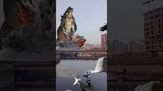 Godzilla vs anaconda fighting films' #shorts #vfx #3d filmanimation #viralvideo