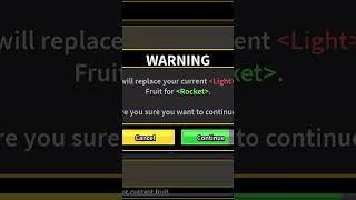 Purchasing permanent mythical rocket fruit#bloxfruits#youtubeshorts#roblox