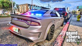 Playing GTA 5 As A POLICE OFFICER Gang Unit Patrol||  GTA 5 Lspdfr Mod|  4K