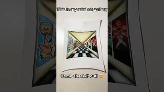 Check Out My Mini Art Gallery #shorts #art #drawing #artgallery