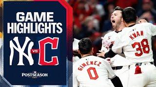 Yankees vs. Guardians Game Highlights (10/17/24) | MLB Highlights