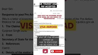 UK tourist visa decision Overturned I Pre Action Protocol I PAP