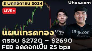 Live วันนี้เทรดทอง 8 พฤศจิกายน 2024 | โซน TP และ SL | ตามแผนเทรดทอง l วิเคราะห์ทองรายวัน