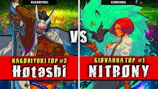 GGST | Hotashi (Nagoriyuki) VS NITRONY (Giovanna) | Guilty Gear Strive High level gameplay