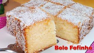 Bolo Fofinho feito em minutos - Simples e delicioso com poucos ingredientes!