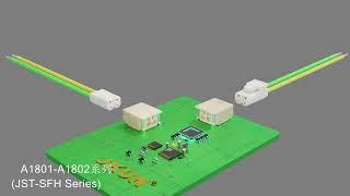 A1801 A1802 SFH/SFK Connector Wire to board 1.80mm Pitch 2pin connector