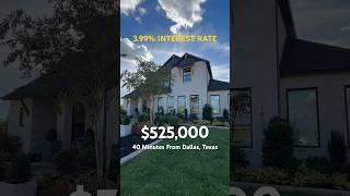 Insanely low interest rate new construction home near Dallas, TX