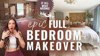 EPIC FULL BEDROOM MAKEOVER | Bedroom makeover from start to finish