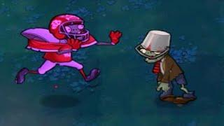 1 Football Zombie vs 1 Buckethead Zombie FIGHT // Plants vs Zombies