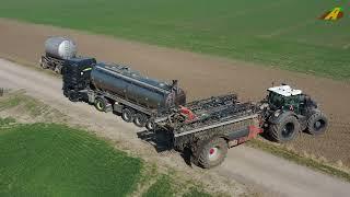 Traktor Fendt 942 Horsch Feldpritze Lohnunternehmen M&H Agrar Logistik Düngung Landwirtschaft farner