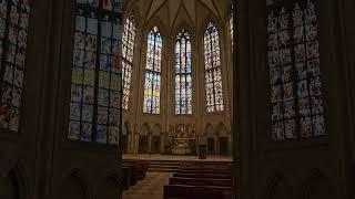 Ulm Minster, Cathedral  inside Chorus and mosaic windows