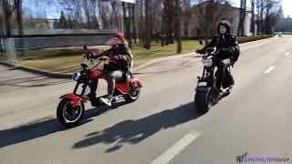 Электроскутер CITYCOCO Chopper 3000W SkyBoard Тест Драйв электрочоппер электробайк сити коко