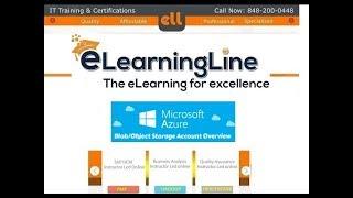 Azure Storage Account tutorial Part 1 by ELearningLine.com @ 848-200-0448