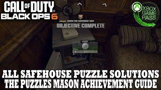 COD Black Ops 6 | All Safehouse Secrets Puzzles and Safe Code Guide | The Puzzles Mason Achievement