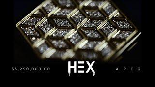 18k Solid Gold Tie | Worlds Most Expensive Luxury Tie | $3,250,000.00 USD | Hextie Apex