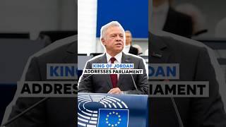 "A shameful version of humanity is unfolding in Gaza" - King of Jordan at the European Parliament