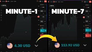 How I Turned $4 Into $113 In 7 Minutes! Deriv Trading Strategy