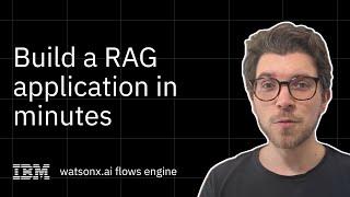 Build a RAG application in minutes