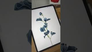 Procreate Watercolor flower #procreatebrushes #procreatetutorial