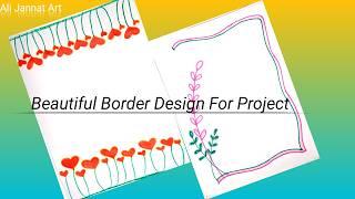 2 Beautiful Border Design|project design|corev Page design|assignment front page design #art #viral