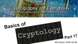 Basics of Cryptology – Part 17 (Cryptography/Cryptanalysis – Keyspace and Keyspace Size)