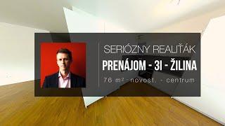 PRENAJATÝ: Prenájom 3i - Žilina - realitný maklér Žilina - realitná kancelária - videoobhliadka