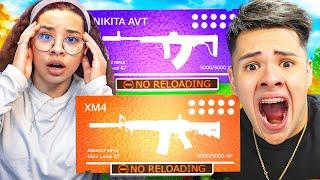 SIBLINGS DO THE NO RELOADING CHALLENGE