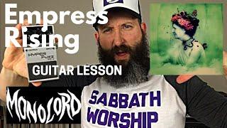 Monolord Guitar Lesson w/ TAB - Empress Rising - B Standard Tuning