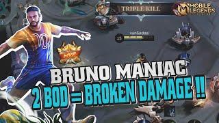 BUILD RAHASIA AUTO MANIAC.. BROKEN DAMAGE  - BRUNO MOBILE LEGENDS