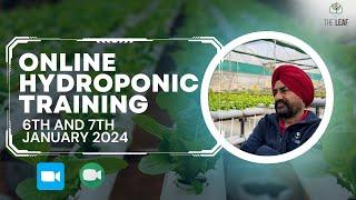 Virtual Training in Hydroponic Farming