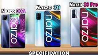 realme narzo 30 series | realme narzo 30 series specs | narzo 30A | narzo 30 | narzo 30 pro |