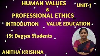 Human Values&Professional Ethics/Introduction of. Value education