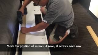 How to install a Wall Cabinet on a plasterboard wall - BoConcept Sydney