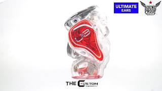 Ultimate Ears PRO : UE LIVE with Red Trans & Black Solid Faceplate By Soundproofbros