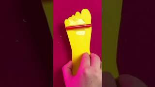 Wacky Feet Paper Fun!  Hilarious Crafts to Beat Boredom #Shorts