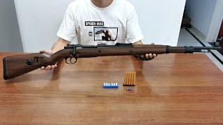 Kar98k Shell Ejection Soft Bullet Toy Gun Unboxing 2022 - Realistic Sniper Rifle Gun