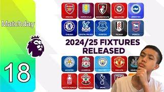 Premier League Matchday 18 Prediction