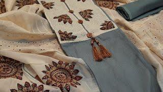 Pure Khadi Cotton | Hakoba & Kalamkari work | Dress Material | 9804594021 | BeMira Creations