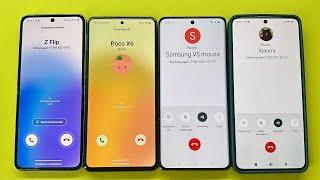 Incoming Call Samsung Z Flip3 vs Xiaomi 13note vs Realmi vs Samsung Not10 WhatsApp