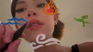 absentmindedly drawing on your face (asmr)