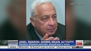 Ariel Sharon has brain activity