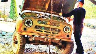 Restoration of the 4-speed gearbox on the old uaz 469 vehicle