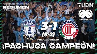 Resumen y goles | Pachuca 3 (8-2) 1 Toluca | Liga Mx AP2022 - Final VUELTA | TUDN