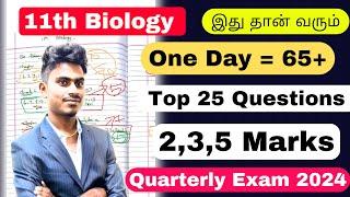 11th biology last night 65+/70 Confirm Questions |  11th Biology quarterly important questions 2024