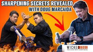 Learn How to Sharpen Knives with DOUG MARCAIDA on the NEW Wicked Edge WE40 Carbon! 