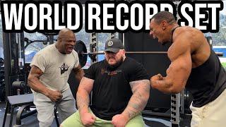 WORLD RECORD WITH RONNIE COLEMAN AND LARRY WHEELS? - GYM REAPER in USA