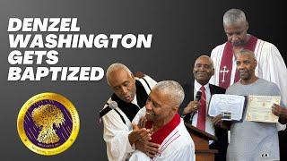 Denzel Washington gets BAPTIZED  & Becomes Licensed Minister in COGIC Church! (2024)