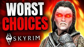 10 Most CURSED DECISIONS in Skyrim