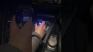 BMW 3 Series F30  installed with crystal gear shift knob color changing